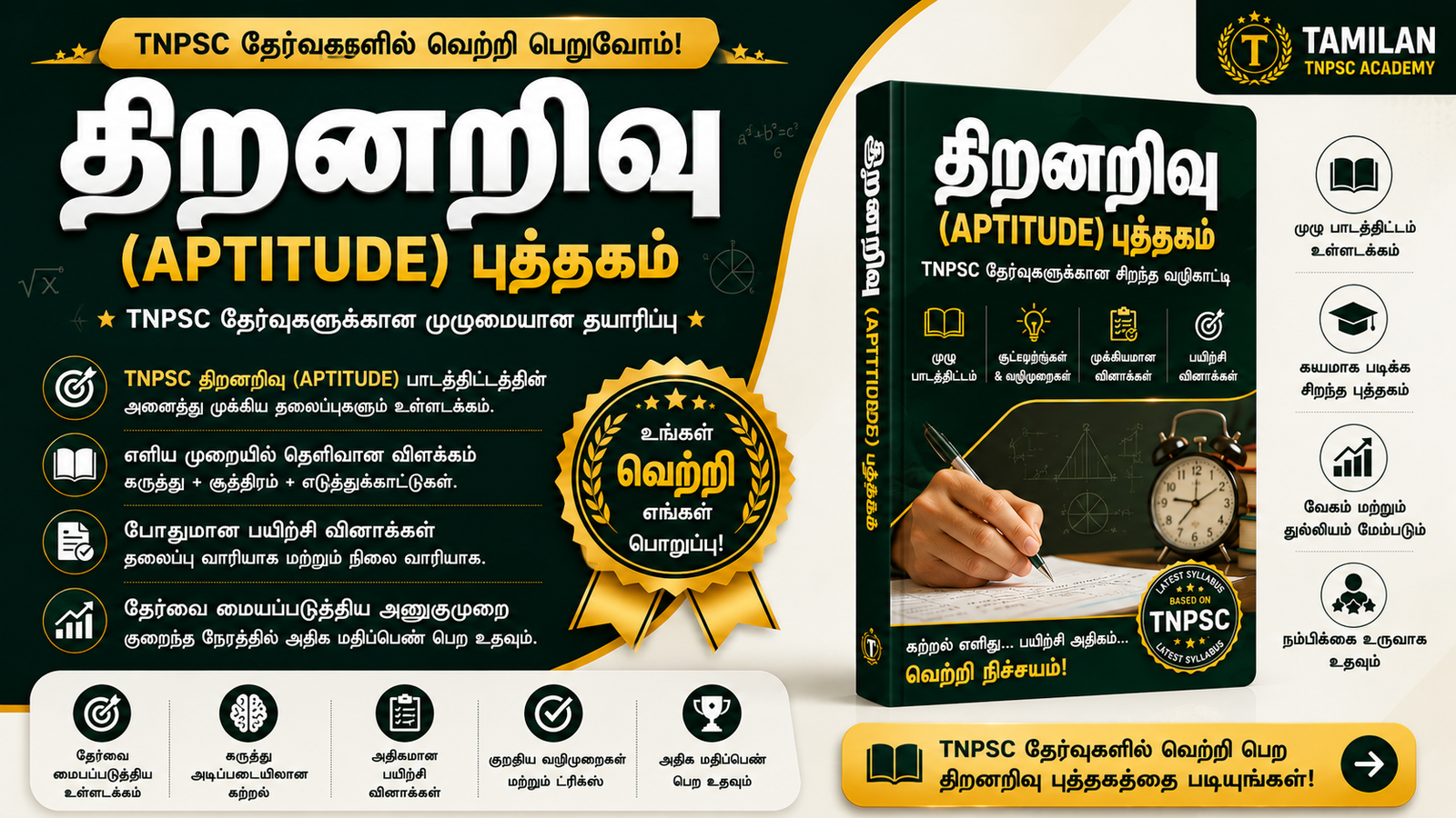 திறனறிவு – தலைப்பு வாரியாக & நிலை வாரியாக மின்நூல் – தமிழன் TNPSC அகாடமி