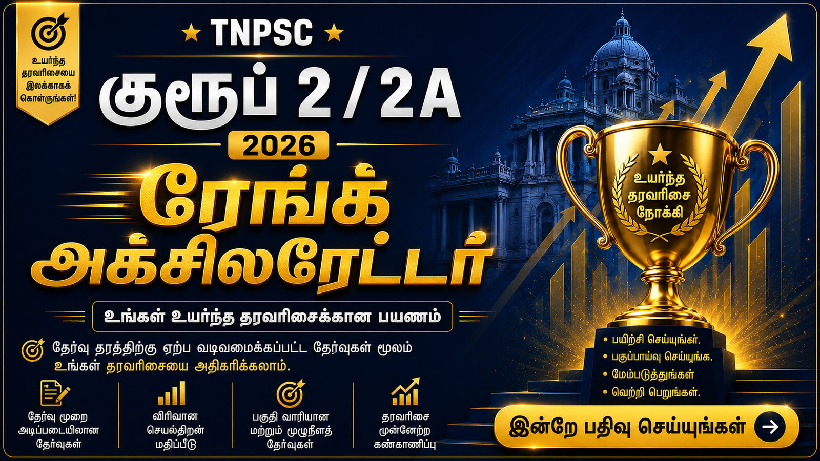 குரூப் 2/2A முதல்நிலை (பொதுத் தமிழ்) 2026 தேர்வுத் தொடர்
